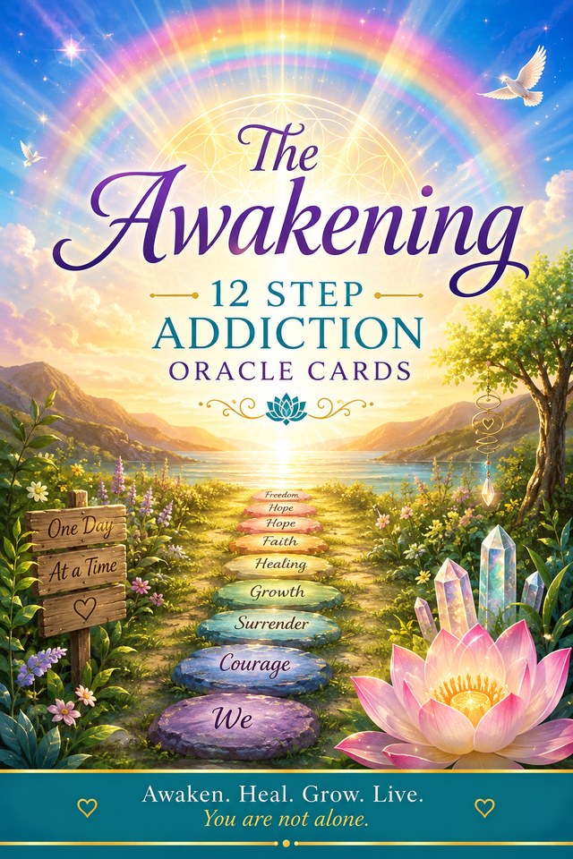 The Awakening 12 Step Addiction Oracle Cards box cover