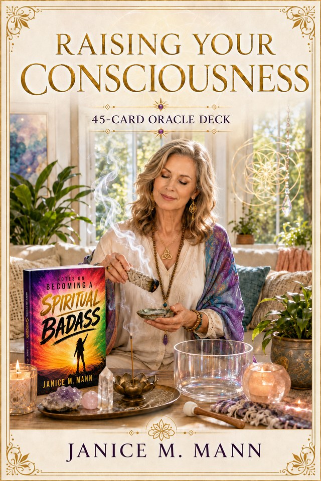 Raising Your Consciousness 45-card oracle deck cover